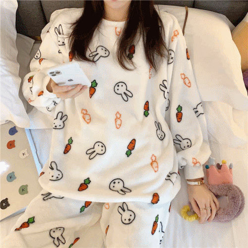 MIFFY Carrot Miffy Bunny Microfiber Pajama Lounge Set MIFFY Pajama Set