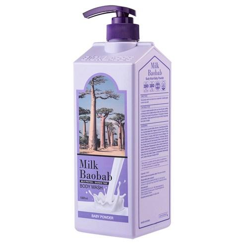 MILK BAOBAB Body Wash 1000ml #Baby Powder, BIOKLASSE-1