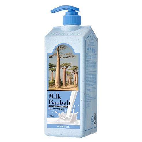 MILK BAOBAB Body Wash White Musk 1000ml, BIOKLASSE BIOKLASSE Body Wash
