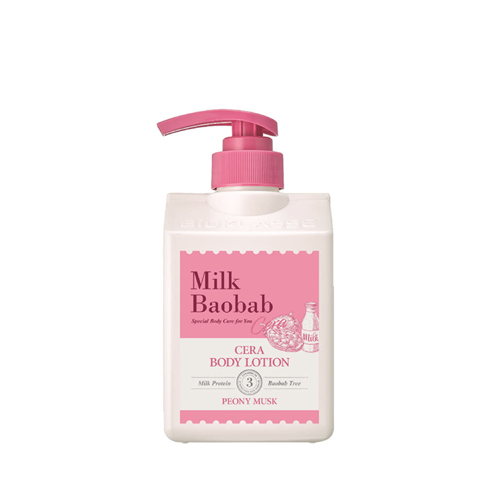 MILK BAOBAB CERA Body Lotion 600ml #Peony Musk, BIOKLASSE-1