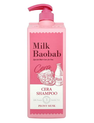 MILK BAOBAB CERA Hair Shampoo 1200ml #Peony Musk, BIOKLASSE