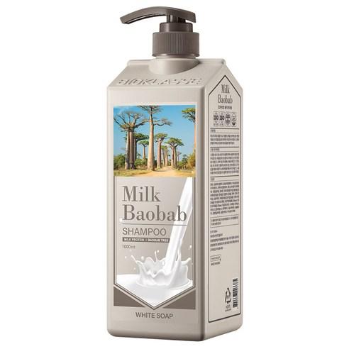 MILK BAOBAB HAIR Shampoo 1000ml #White Soap, BIOKLASSE-1