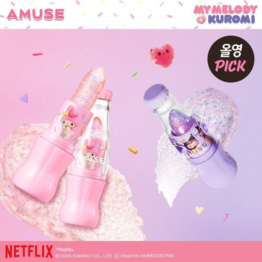 [MY MELODY & KUROMI SPECIAL] AMUSE SPARKLE SODA LIP BALM-1