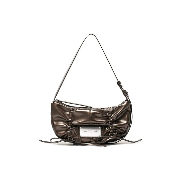 Matin Kim HALF SHIRRING RIBBON ROUND BAG Matin Kim Round bag