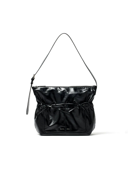 Matin Kim POCKET SHIRRING RIBBON BIG BAG