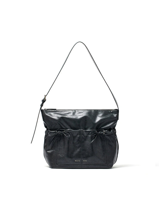 Matin Kim POCKET SHIRRING RIBBON BIG BAG
