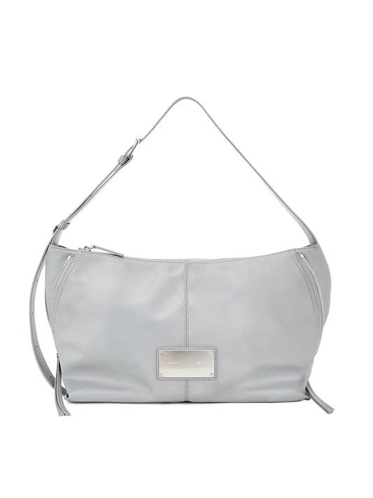 Matin Kim SIDE ZIPPER FABRIC SHOULDER BAG