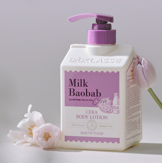 Milk Baobab Cera Body Lotion 600ml #Mauve Tulip, BIOKLASSE-1