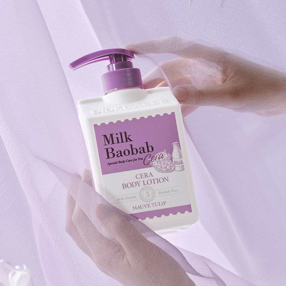 Milk Baobab Cera Body Lotion 600ml #Mauve Tulip, BIOKLASSE-1