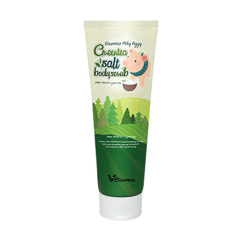 Milky Piggy Greentea Salt Body Scrub 300g, Elizavecca Elizavecca Body Scrub