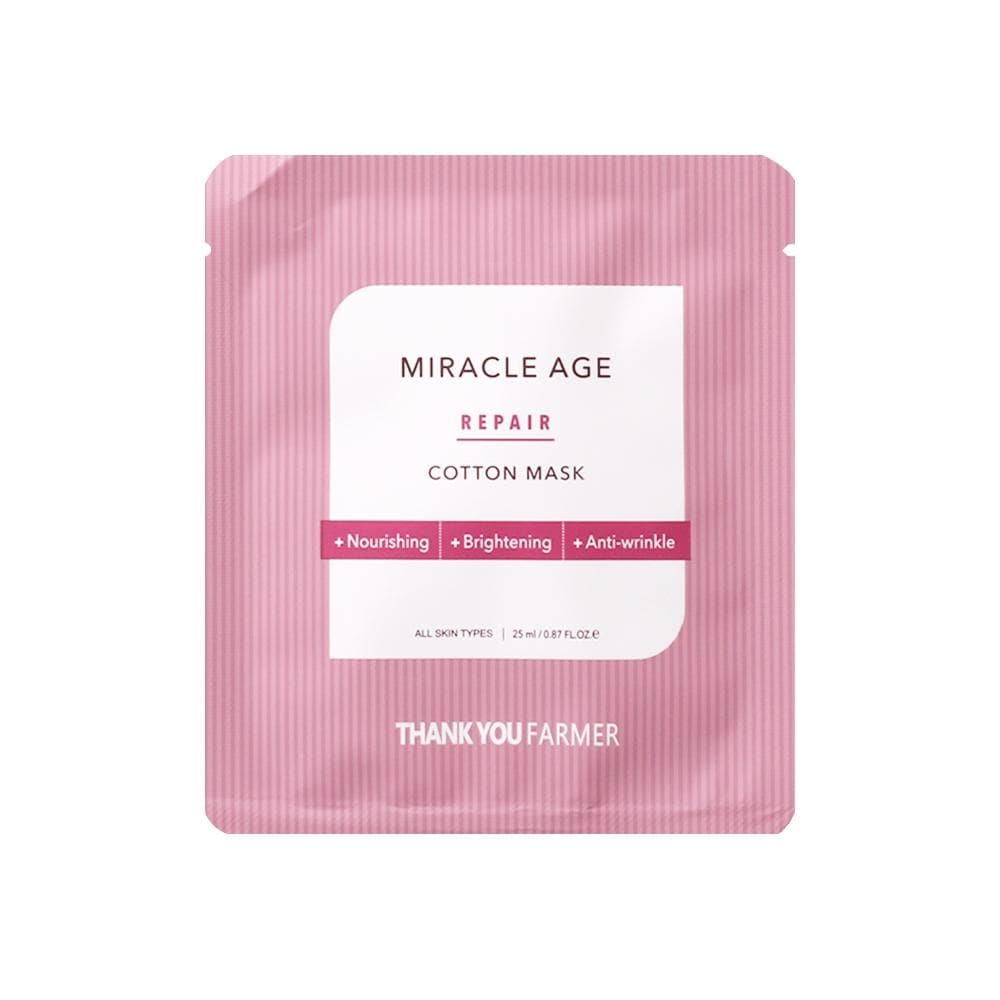 Miracle Age Repair Cotton Mask 25ml X 1ea, THANK YOU FARMER THANK YOU FARMER Sheet Mask