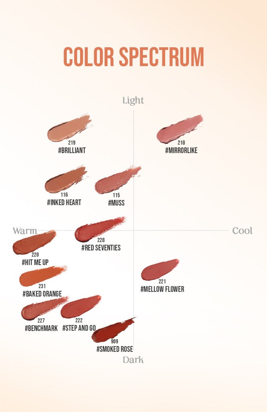Mood Recipe Matte Lip Color 3.5g #231 BAKED ORANGE, 3CE-14