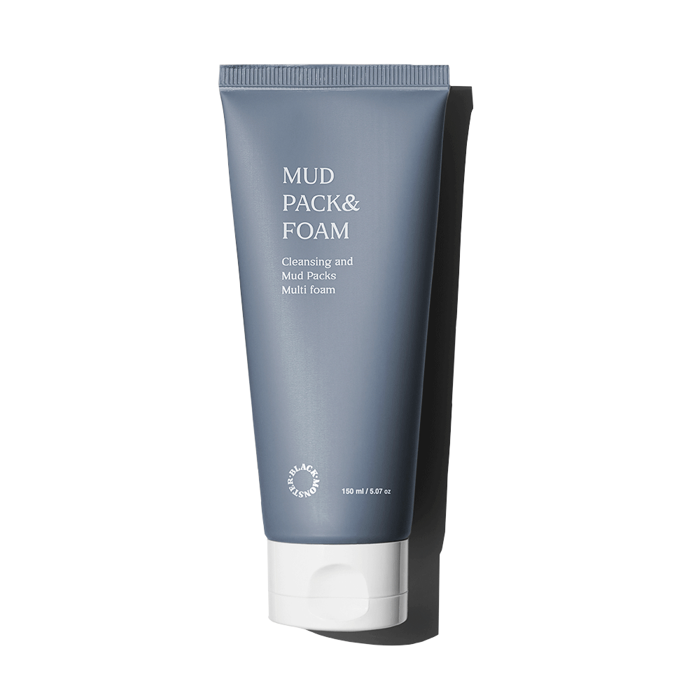 Mud Pack & Foam 150ml, BLACK MONSTER BLACK MONSTER Cleansing Foam for Men