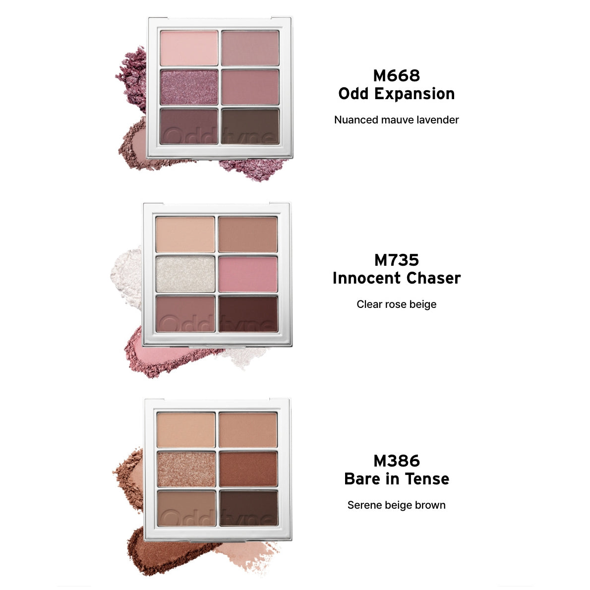 Mute Sleek Eye Palette, Oddtype Oddtype Eyeshadow