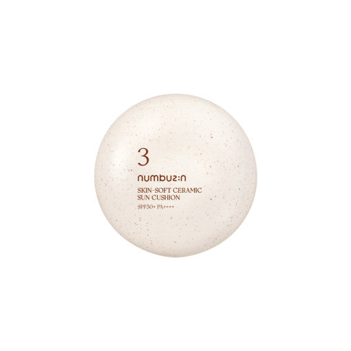 No.3 Skin-Soft Ceramic Sun Cushion SPF50+ PA++++ 20g, numbuzin numbuzin Sunscreen
