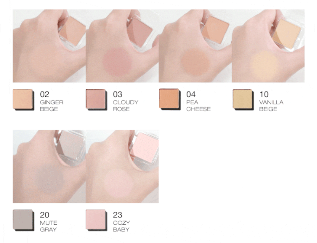 One By Genuine Magnetic Eye Shadow #Base Matte, tooq-12