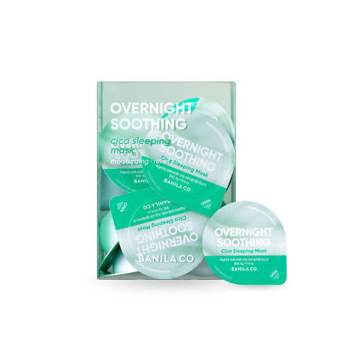 Overnight Soothing Cica Sleeping Mask Travel Kit 4g X 12ea, BANILA CO BANILA CO Treatment Mask