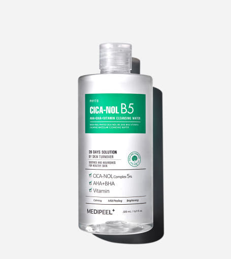 PHYTO CICA-NOL B5 AHA BHA Vitamin Calming Micellar Cleansing Water 500ml, MEDIPEEL MEDIPEEL Cleansing Water