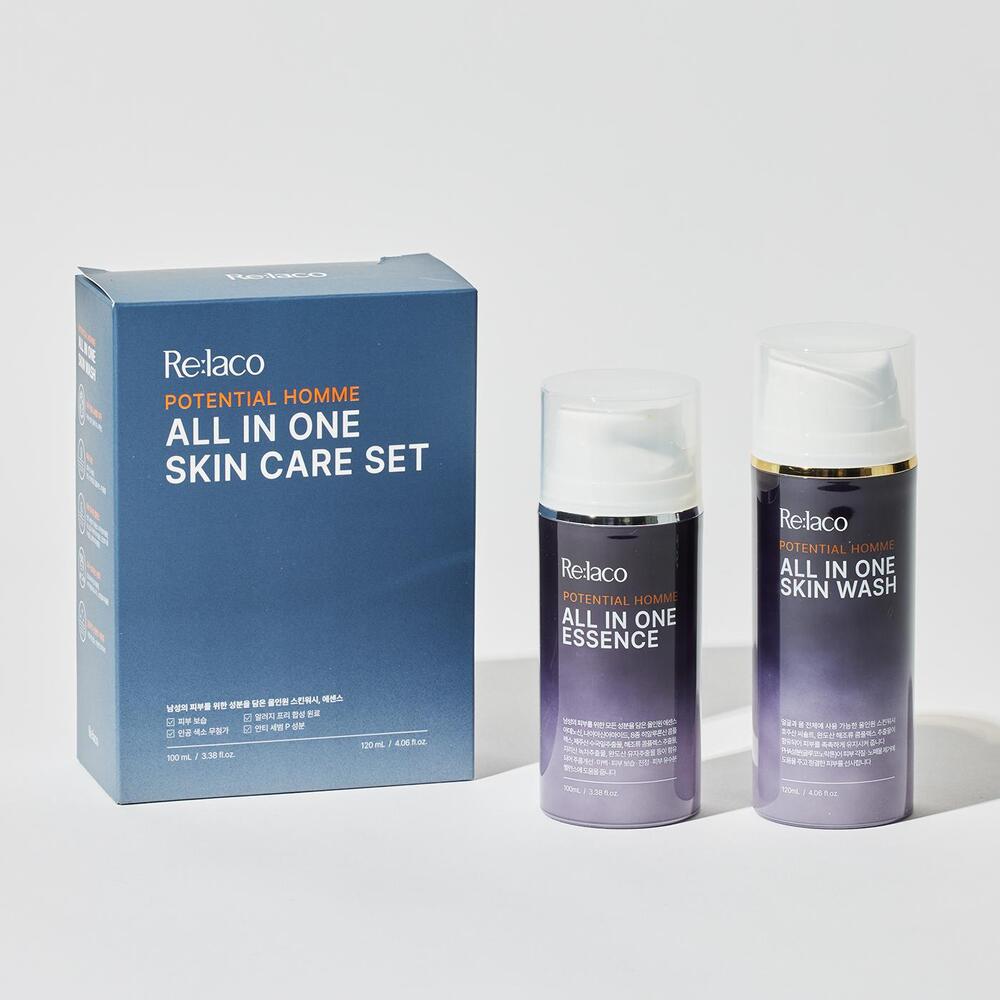 POTENTIAL HOMME ALL IN ONE SKINCARE SET, Relaco Relaco Skincare Set for Men