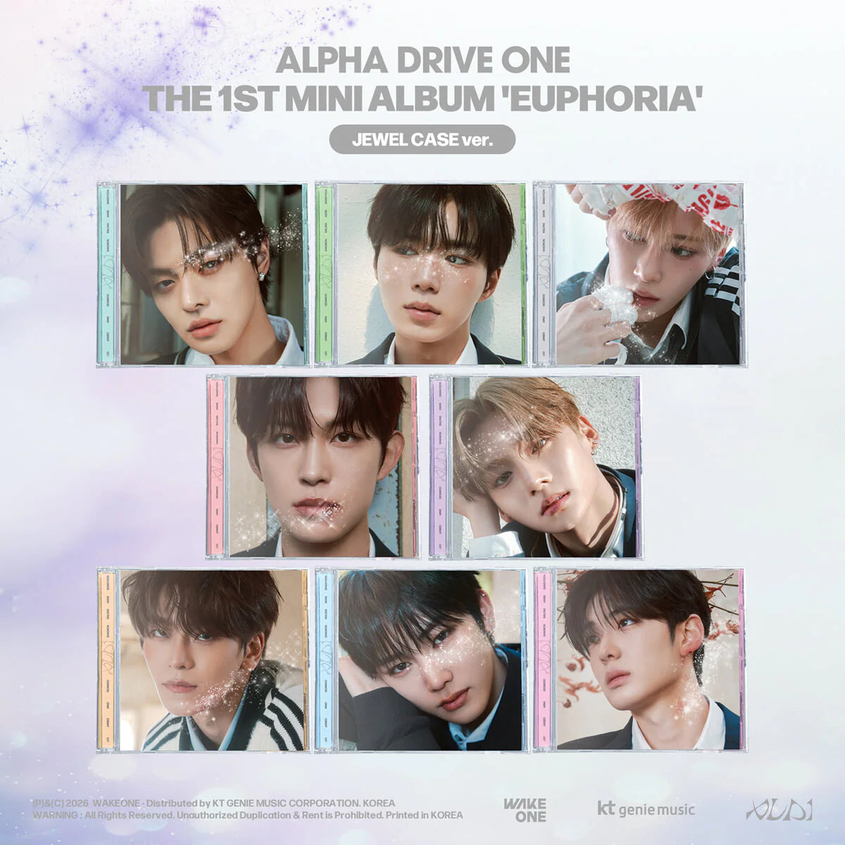 [PRE-ORDER] ALPHA DRIVE ONE - 1st Mini Album EUPHORIA (JEWEL CASE Ver.) ALPHA DRIVE ONE Merch Set