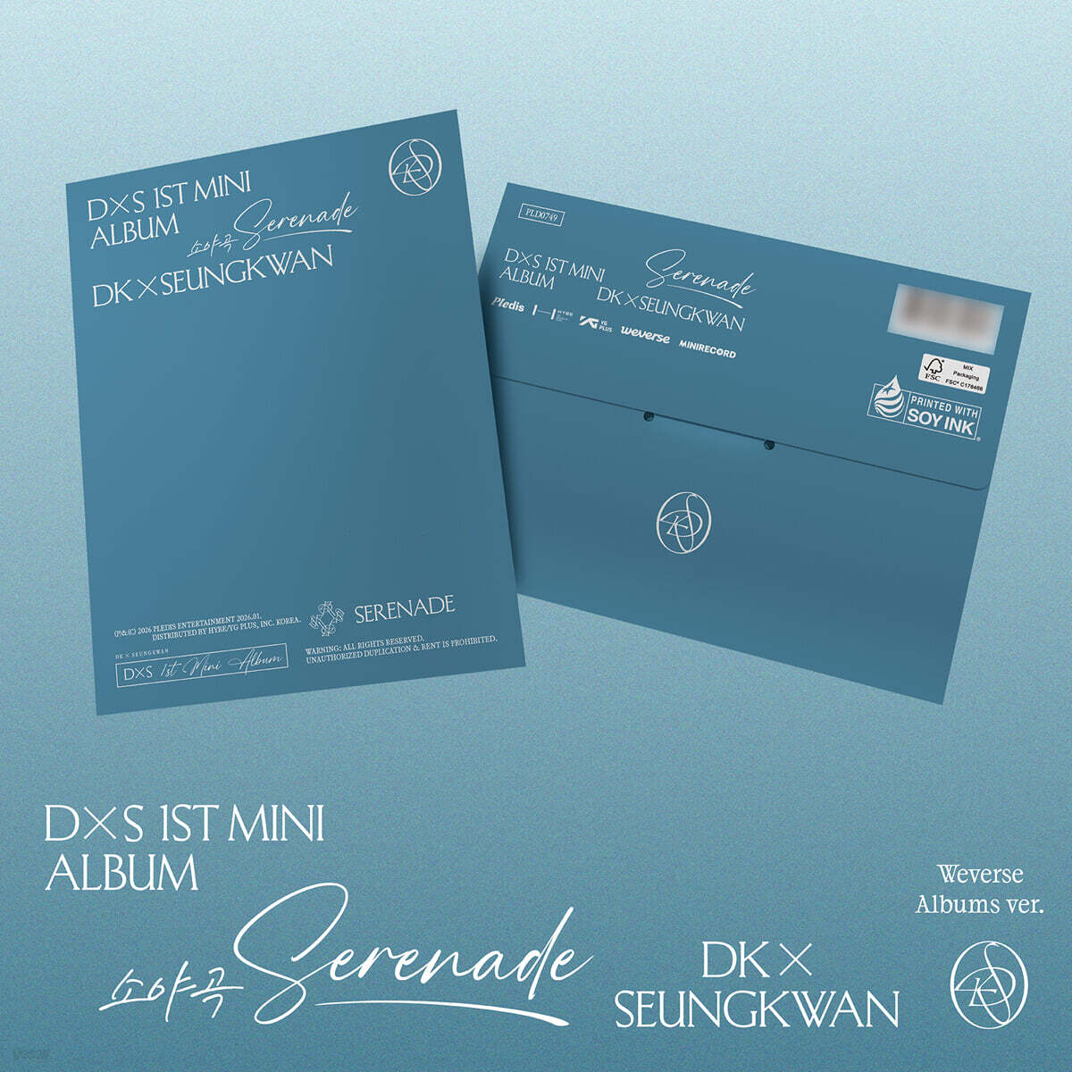 [PRE-ORDER] DK X SEUNGKWAN - 1st Mini Album SERENADE (Weverse Albums Ver.) SEVENTEEN Merch Set
