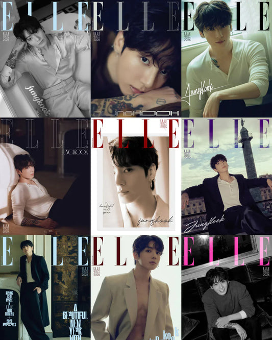 [PRE-ORDER] ELLE KOREA MAGAZINE 2026.01 (COVER : BTS JUNG KOOK) BTS Magazine