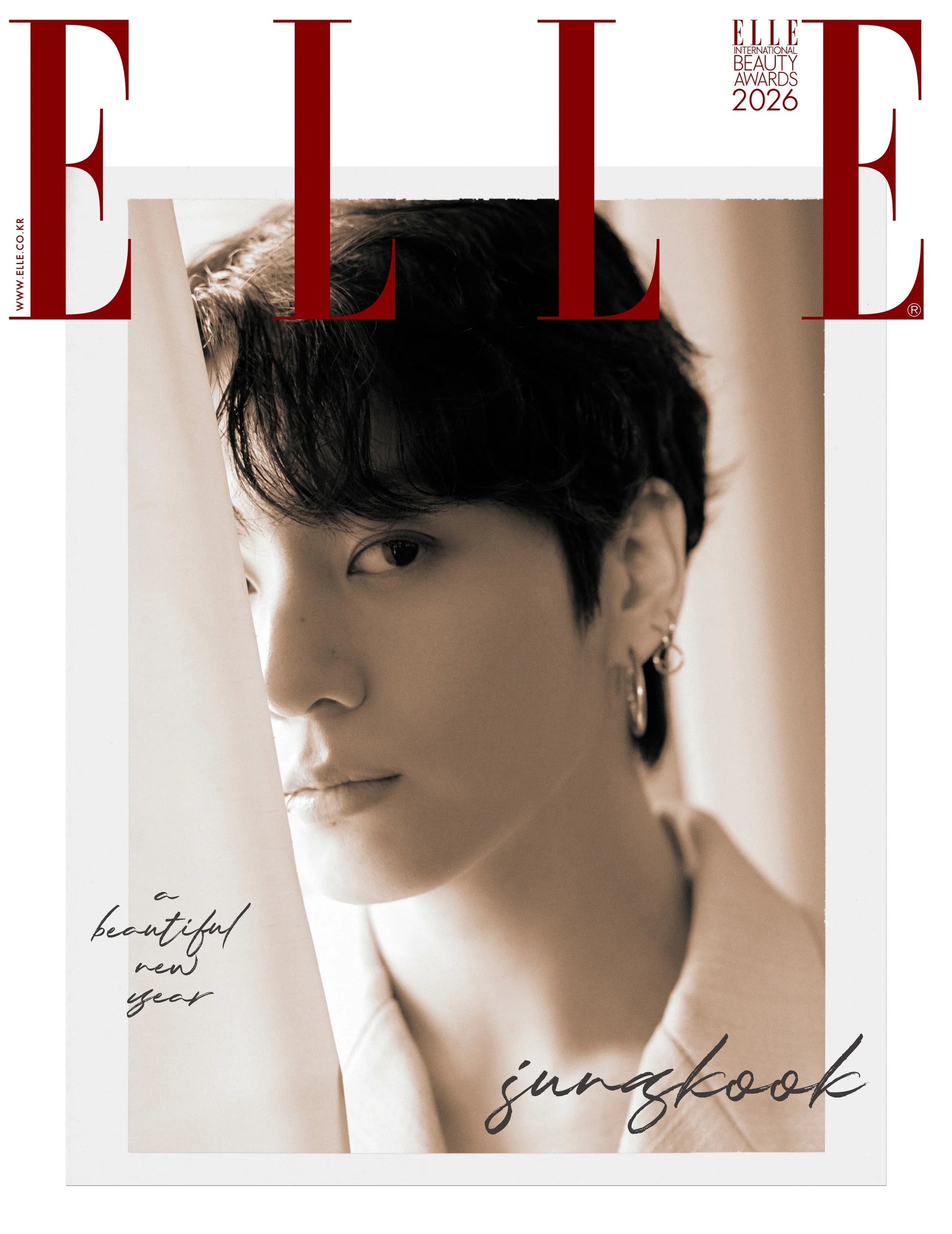 [PRE-ORDER] ELLE KOREA MAGAZINE 2026.01 (COVER : BTS JUNG KOOK) BTS Magazine