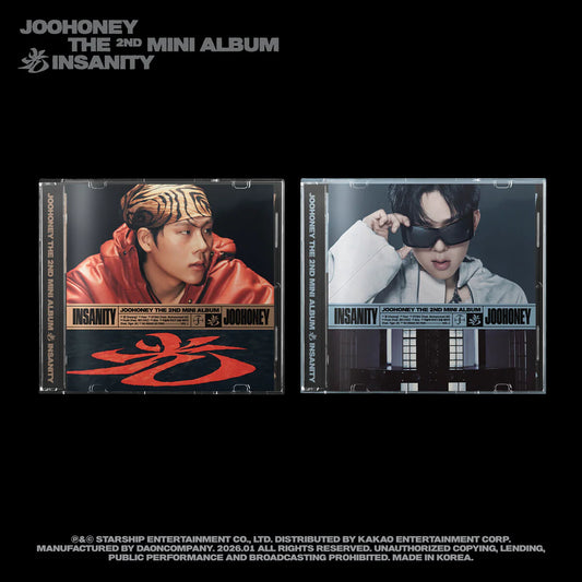 [PRE-ORDER] JOOHONEY - 2nd Mini Album INSANITY (JEWEL VER.) MONSTA X Merch Set
