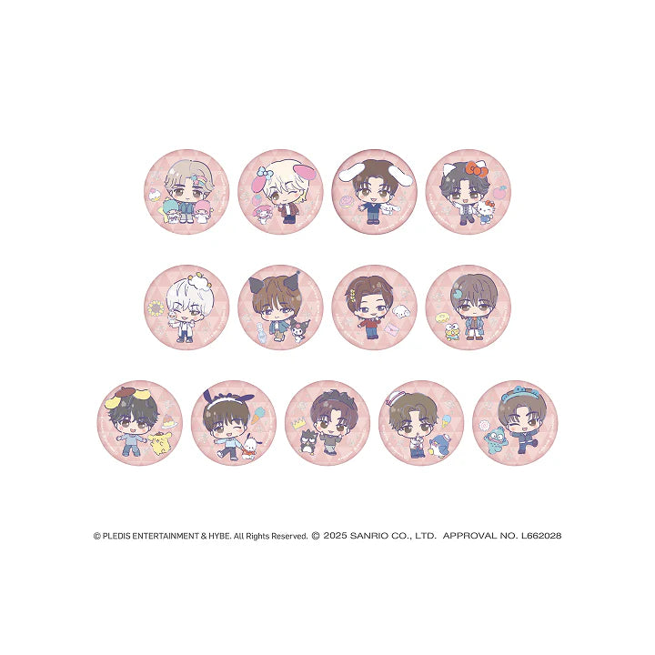 [PRE-ORDER] SEVENTEEN - [SEVENTEEN X SANRIO] Can badges (Random)