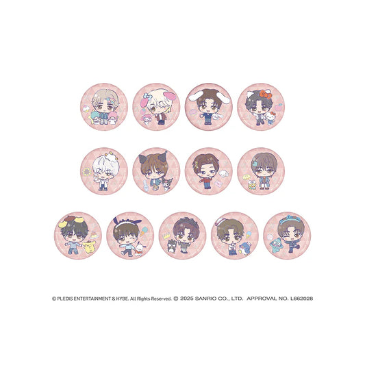 [PRE-ORDER] SEVENTEEN - [SEVENTEEN X SANRIO] Can badges (Random)