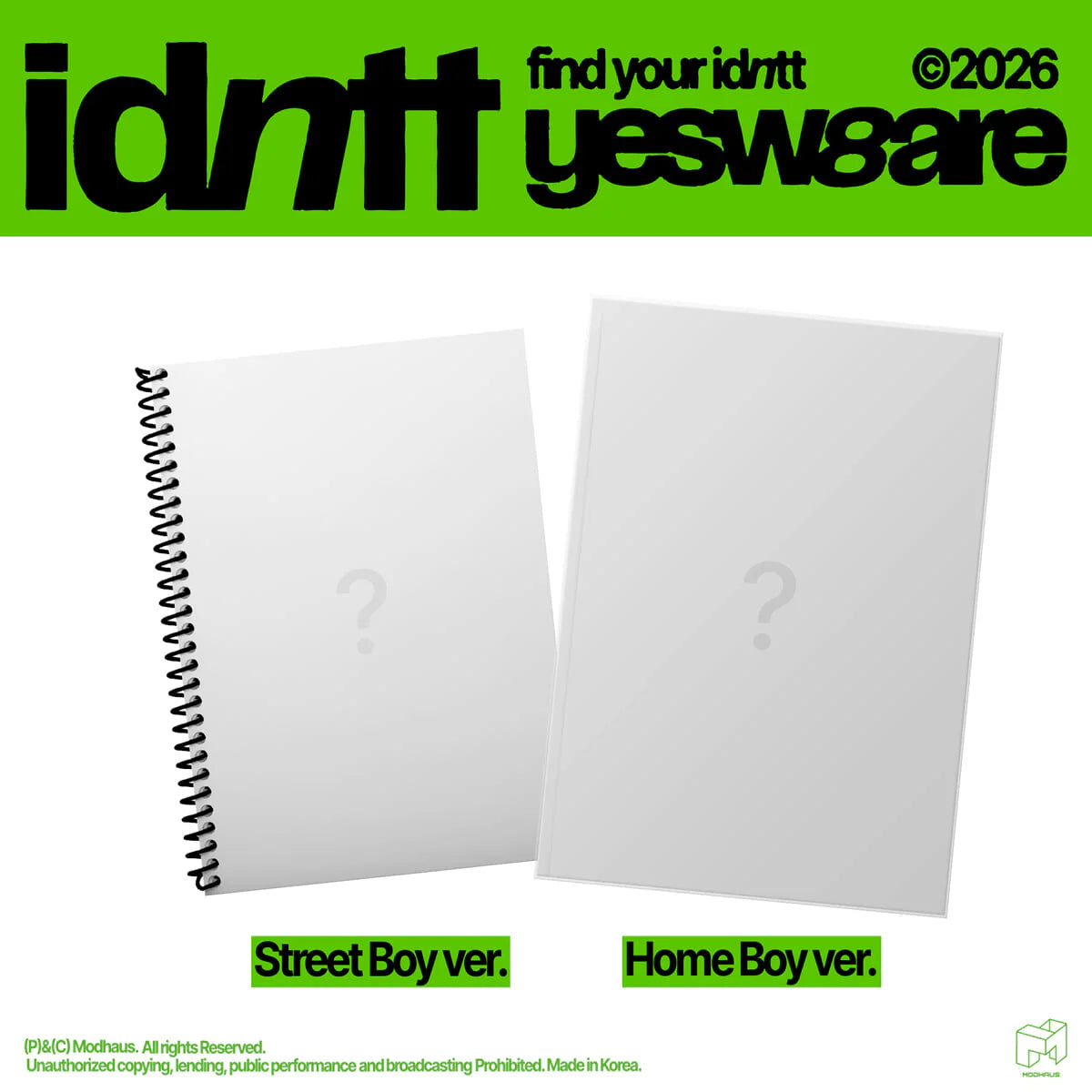 [PRE-ORDER] idntt - Mini Album yesweare