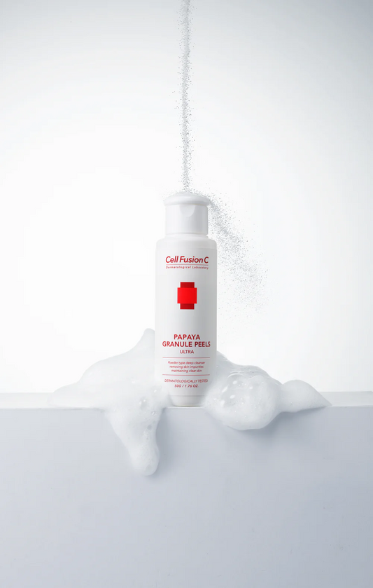 Papaya Granule Peels Ultra 50g, Cell Fusion C Cell Fusion C Cleansing Foam
