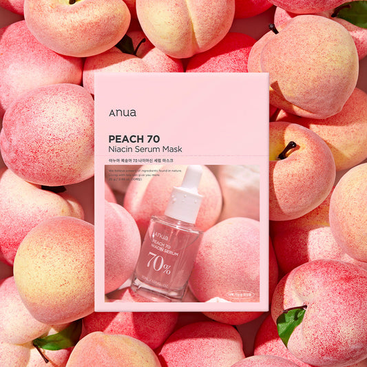 Peach 70 Niacin Serum Mask Sheet 25g X 10ea, Anua Anua Facial Mask