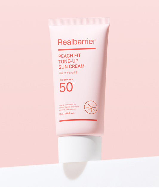Peach Fit Tone-Up Sun Cream SPF 50+ PA++++50ml, Real Barrier Real Barrier Sun Cream