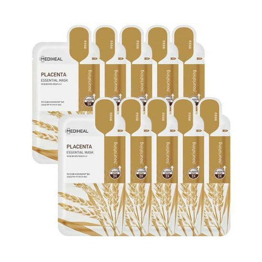 Placenta Essential Mask Sheet 10P, MEDIHEAL MEDIHEAL Treatment Mask