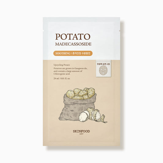 Potato Madecassoside Mask Sheet 24ml X 10ea, SKINFOOD SKINFOOD Sheet Mask