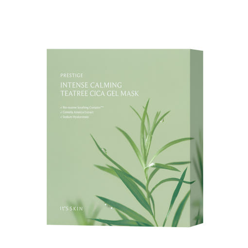 Prestige Intense Calming Tea Tree Cica Gel Mask 30g X 10ea, It'S SKIN It'S SKIN Sheet Mask