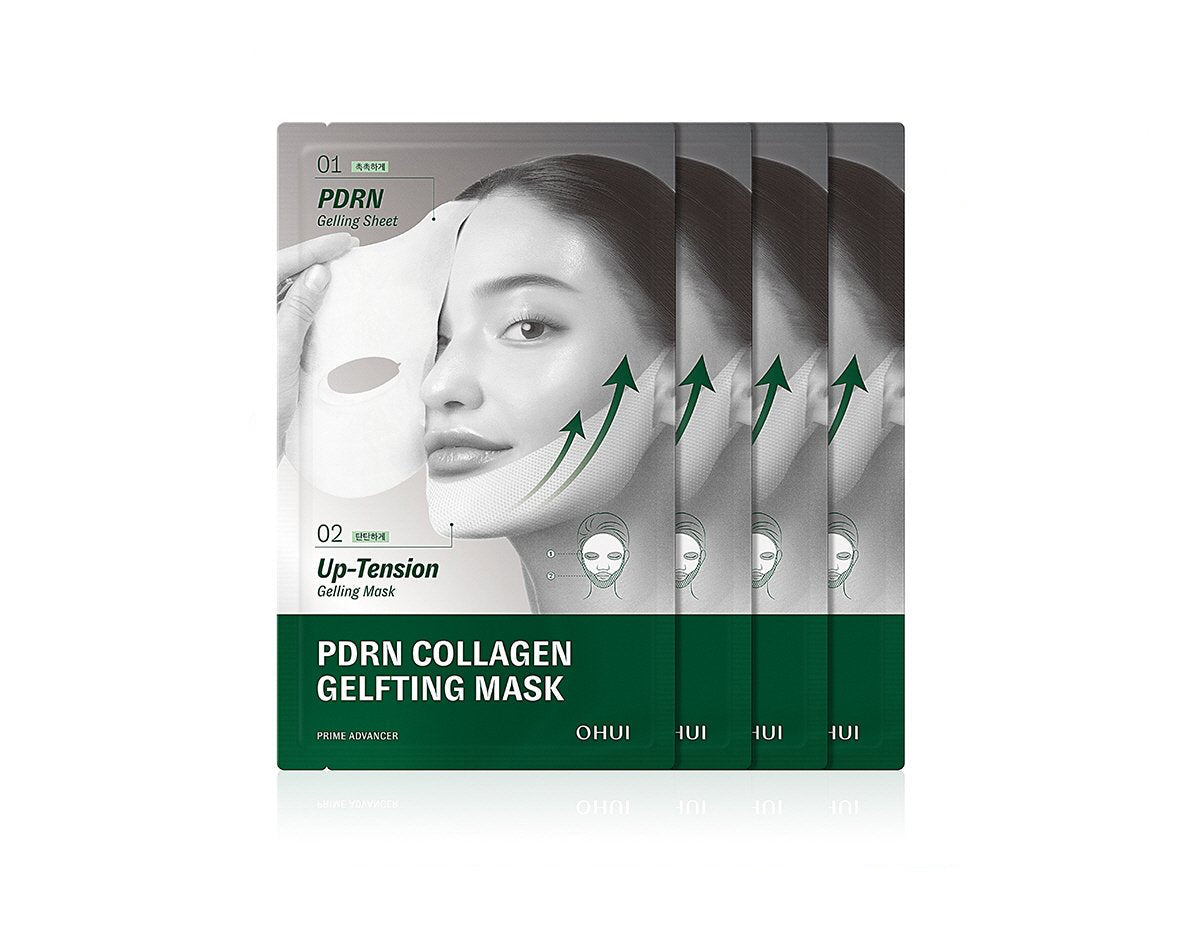 Prime Advancer De-Aging PDRN Collagen Gelfting Mask Sheet 28g X 4ea, O HUI O HUI Sheet Mask