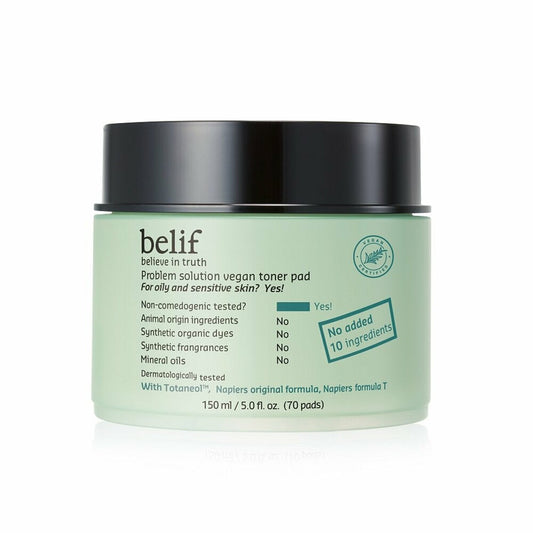 Problem Solution Vegan Toner Pad 150ml(70 pads), belif