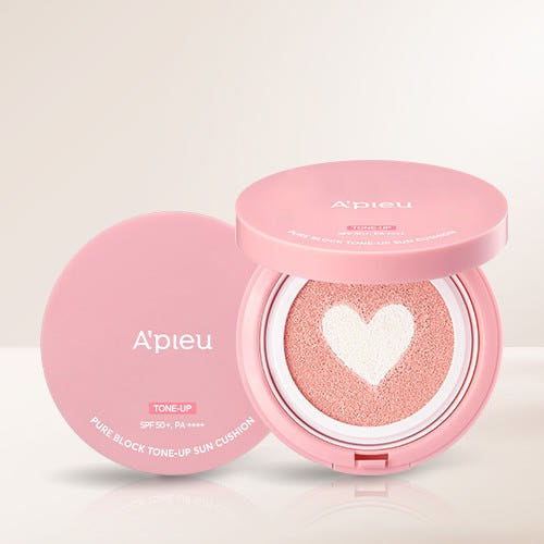 Pure Block Tone-Up Sun Cushion SPF50+ PA++++ 11g, A'pieu A'pieu Sun Cushion