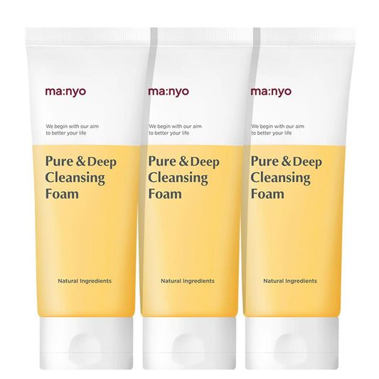 Pure & Deep Cleansing Foam 100ml X 3ea, Manyo Factory Manyo Factory Cleansing Foam