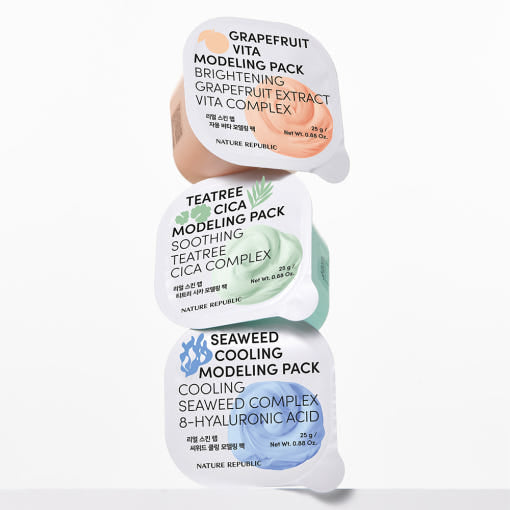 REAL SKIN LAB MODELING PACK 25g (3TYPE), NATURE REPUBLIC NATURE REPUBLIC Modeling Mask