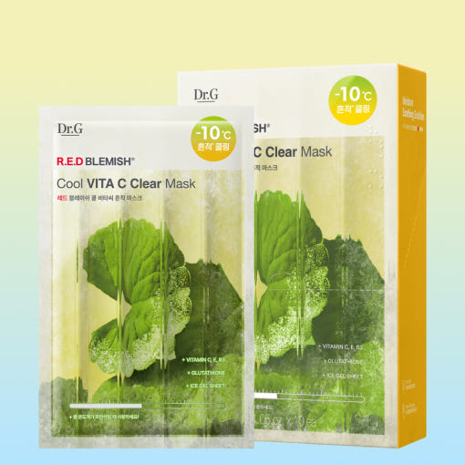 RED BLEMISH Cool Vita C Clear Mask 30g X 10ea,Dr.G Dr.G Treatment Mask