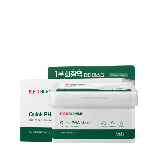 RED BLEMISH Quick PHA Mask Sheet 280g/30ea, Dr.G Dr.G Sheet Mask