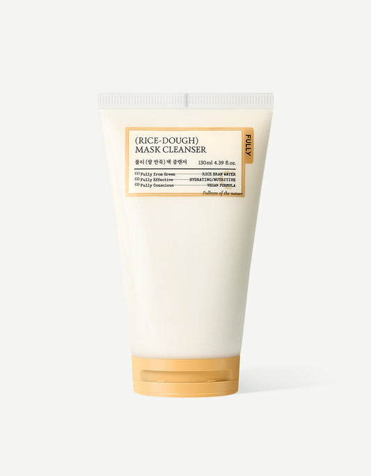 RICE DOUGH MASK CLEANSER 130ml, FULLY FULLY Cleansing Milk & Gel