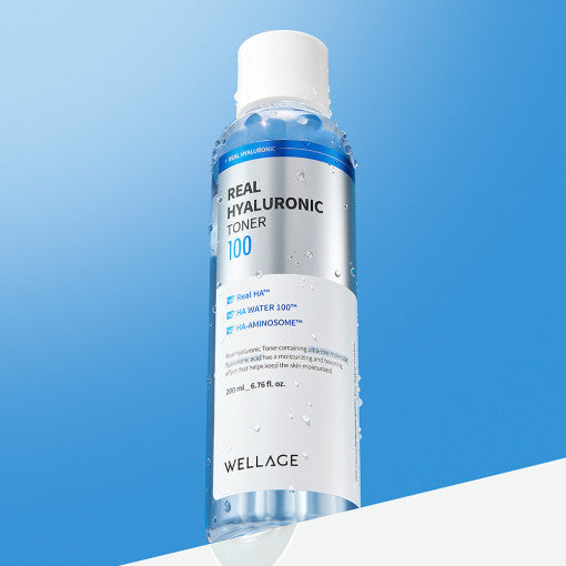 Real Hyaluronic 100 Toner 200ml, WELLAGE WELLAGE Hydrating Toner