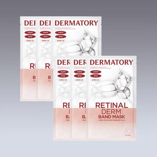 Retinal Derm Band Mask 28g X 6ea, DERMATORY DERMATORY Facial Mask
