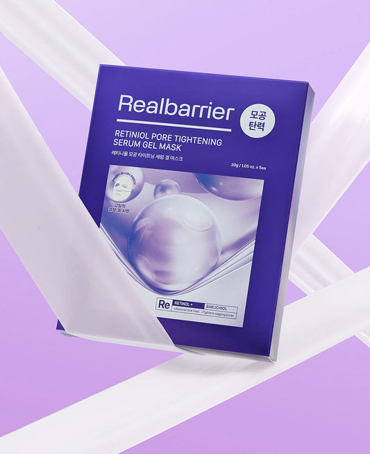 Retinol Pore Tightening Serum Gel Mask 30g*5ea, Real Barrier Real Barrier Sheet Mask