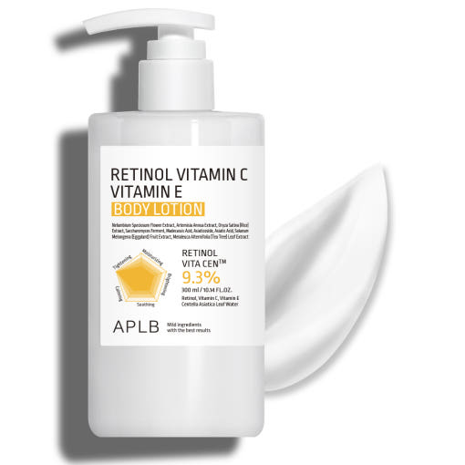 Retinol Vitamin C Vitamin E Body Lotion 300ml, APLB APLB Body Lotion