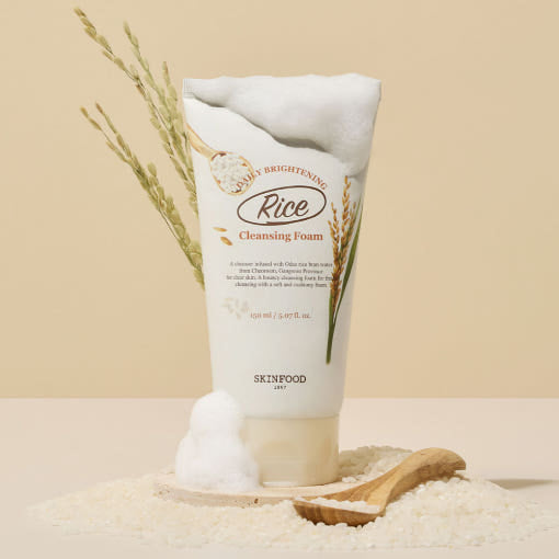 Rice Daily Brightening Cleansing Foam 150ml, SKINFOOD SKINFOOD Cleansing Foam